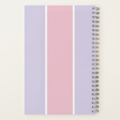 Soft Color Vertical Stripe Pattern Design Notizblock (Rückseite)