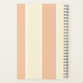 Soft Color Vertical Stripe Pattern Design Notizblock (Rückseite)