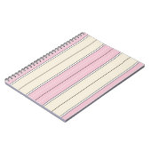 Soft Color Vertical Stripe Pattern Design Notizblock (Linke Seite)