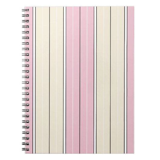 Soft Color Vertical Stripe Pattern Design Notizblock (Vorderseite)
