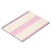 Soft Color Vertical Stripe Pattern Design Notizblock (Linke Seite)