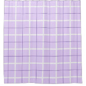 Soft Color Vertical Stripe Pattern Point Design Duschvorhang (Vorderseite)