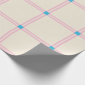 Soft Color Vertical Stripe Pattern Point Design Geschenkpapier (Ecke)