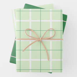 Soft Color Vertical Stripe Pattern Point Design Geschenkpapier Set