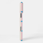 Soft Color Vertical Stripe Pattern Point Design iPhone Hülle (Rechte Seite)