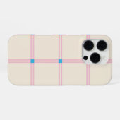 Soft Color Vertical Stripe Pattern Point Design iPhone Hülle (Rückseite (Horizontal))