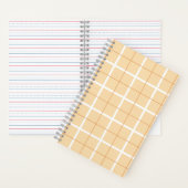 Soft Color Vertical Stripe Pattern Point Design Notizblock (Innen)