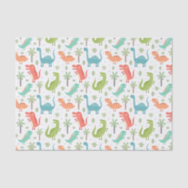 Soft Colors Dinosaurier Palmen Bäume Kinder Seidenpapier