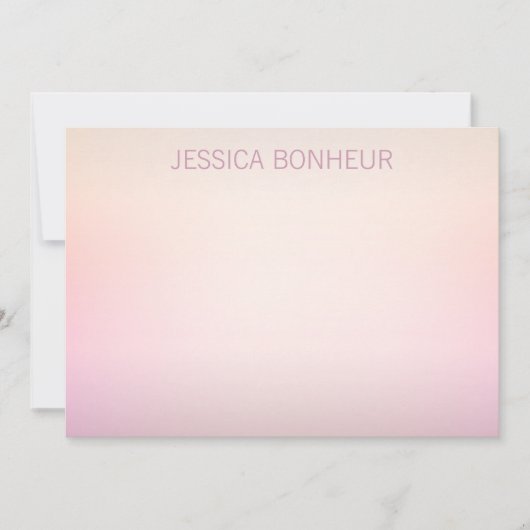 Soft Colors Fading Ombre Mitteilungskarte (Vorderseite)