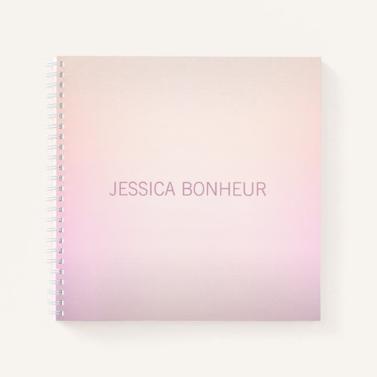 Soft Colors Fading Ombre Notizblock (Vorderseite)