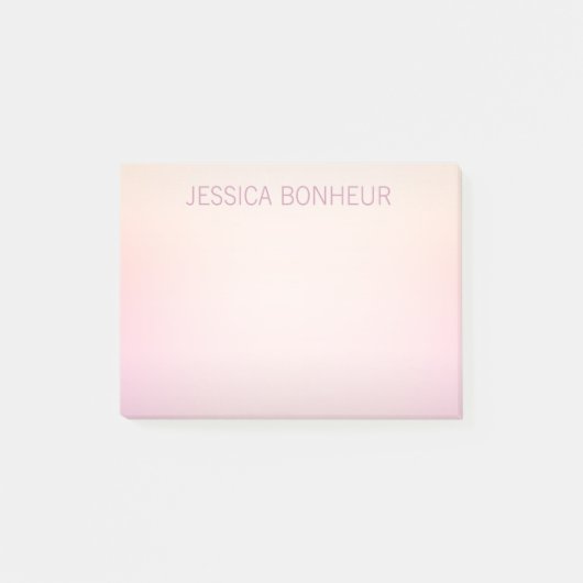 Soft Colors Fading Ombre Post-it Klebezettel (Vorderseite)