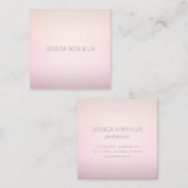 Soft Colors Fading Ombre Quadratische Visitenkarte (Vorne/Hinten)