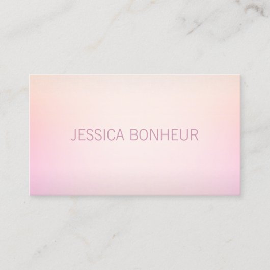 Soft Colors Fading Ombre Visitenkarte (Vorderseite)