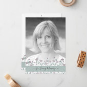 Soft Colors Photo Remembrance Service Dear Ones Mitteilungskarte (Vorderseite/Rückseite Beispiel)