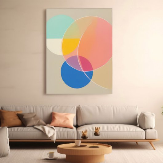 Soft Colos geometrische Formen moderne dekorative  Poster