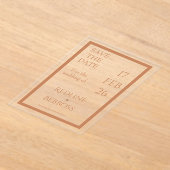 Soft Copper Elegant Modern Wedding Acryleinladungen (Ablage )