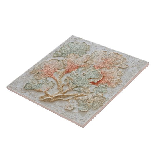 Soft Coral and Sand Coastal Sea Branch Fliese (Seite)