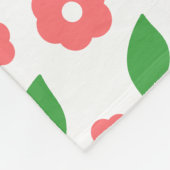 Soft Cosy Blanket mit Niedlicher Blume Muster Fleecedecke (Ecke)