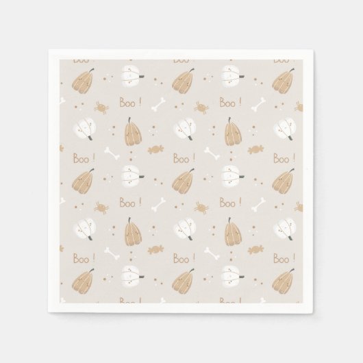 Soft Cosy Halloween Musterpapier Napkins Serviette (Vorderseite)
