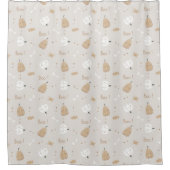 Soft Cosy Halloween Pattern Duschvorhang (Vorderseite)