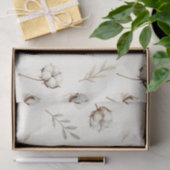 Soft Cotton Blossom Botanical Pattern Seidenpapier (Geschenk)