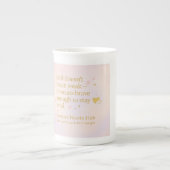 Soft Courage – Pastel Inspirational Mug Porzellantasse (Vorderseite)