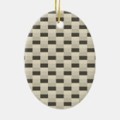 Soft Cream with Raisin Color Pattern Keramik Ornament (Hinten)