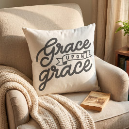 Soft Creme Christlich Grace Throw Kissen