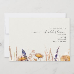Soft Creme Swash Fall Foliage Brautparty Einladung