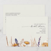 Soft Creme Swash Fall Foliage Brautparty Einladung (Vorne/Hinten)