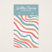 Soft Curves Blue Earring Juwelier Display Card (Vorderseite)