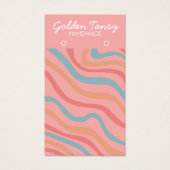 Soft Curves Pink Earring Juwelier Display Card (Vorderseite)