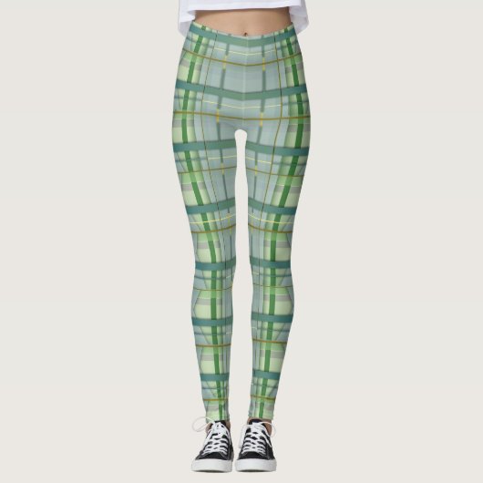 Soft Cutting neu aufgesuchtes Tartan 2 Leggings (Vorderseite)