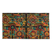 Soft Cyan "Aztec Dream" King Size Pillowcase Kissenbezug (Rückseite)