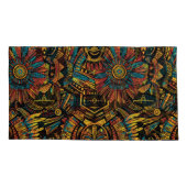 Soft Cyan "Aztec Dream" Plush King Pillowcase Kissenbezug (Rückseite)