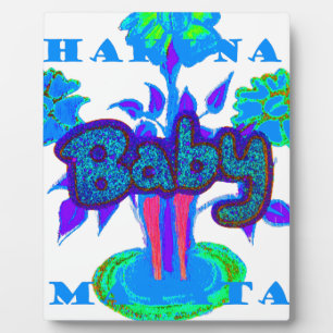 Soft Cyan Blue Blume Art: Eine Baby's Touch. Fotoplatte