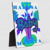 Soft Cyan Blue Blume Art: Eine Baby's Touch. Fotoplatte (Seite)