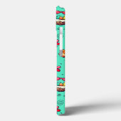 Soft Cyan Oaster Muster Telefoncase Case-Mate iPhone Hülle (Rückseite / Links)