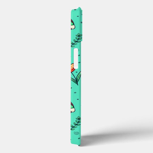 Soft Cyan Oaster Muster Telefoncase Case-Mate iPhone Hülle (Rückseite / Rechts)