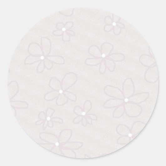 Soft Daisies Sticker oder Namensmarken (Vorderseite)