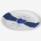 Soft Damask 45-Jährige Teller zum Hochzeitstag (Schrägansicht)