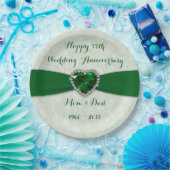 Soft Damask 55. Hochzeitspapierplatte Pappteller (Party)