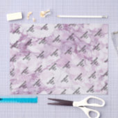 Soft Dark Purple Marble Seidenpapier (Handwerk)