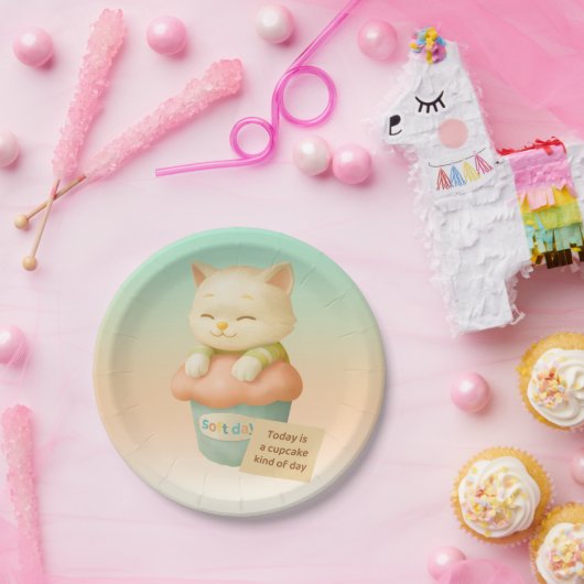 Soft Day: Today is a Cupcake Kind of Day Art Pappteller (Party)