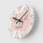 Soft Deco III | Keep It Real Runde Wanduhr (Winkel)