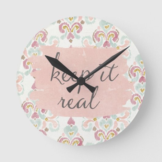 Soft Deco III | Keep It Real Runde Wanduhr (Vorderseite)