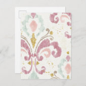 Soft Deko Pattern Postkarte (Vorne/Hinten)