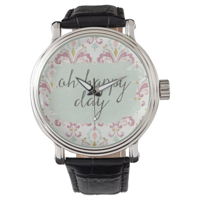 Soft Deko VI | Oh Happy Day Armbanduhr (Vorderseite)
