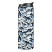 Soft Denim Blue Watercolor Ruffles Thermosbecher (Nach links gedreht)