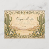 Soft Desert Wildflowers Diaper-Raffle  Begleitkarte (Vorderseite)